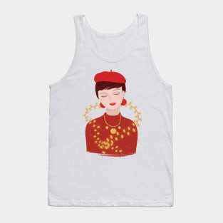 French Christmas fashion Tank Top